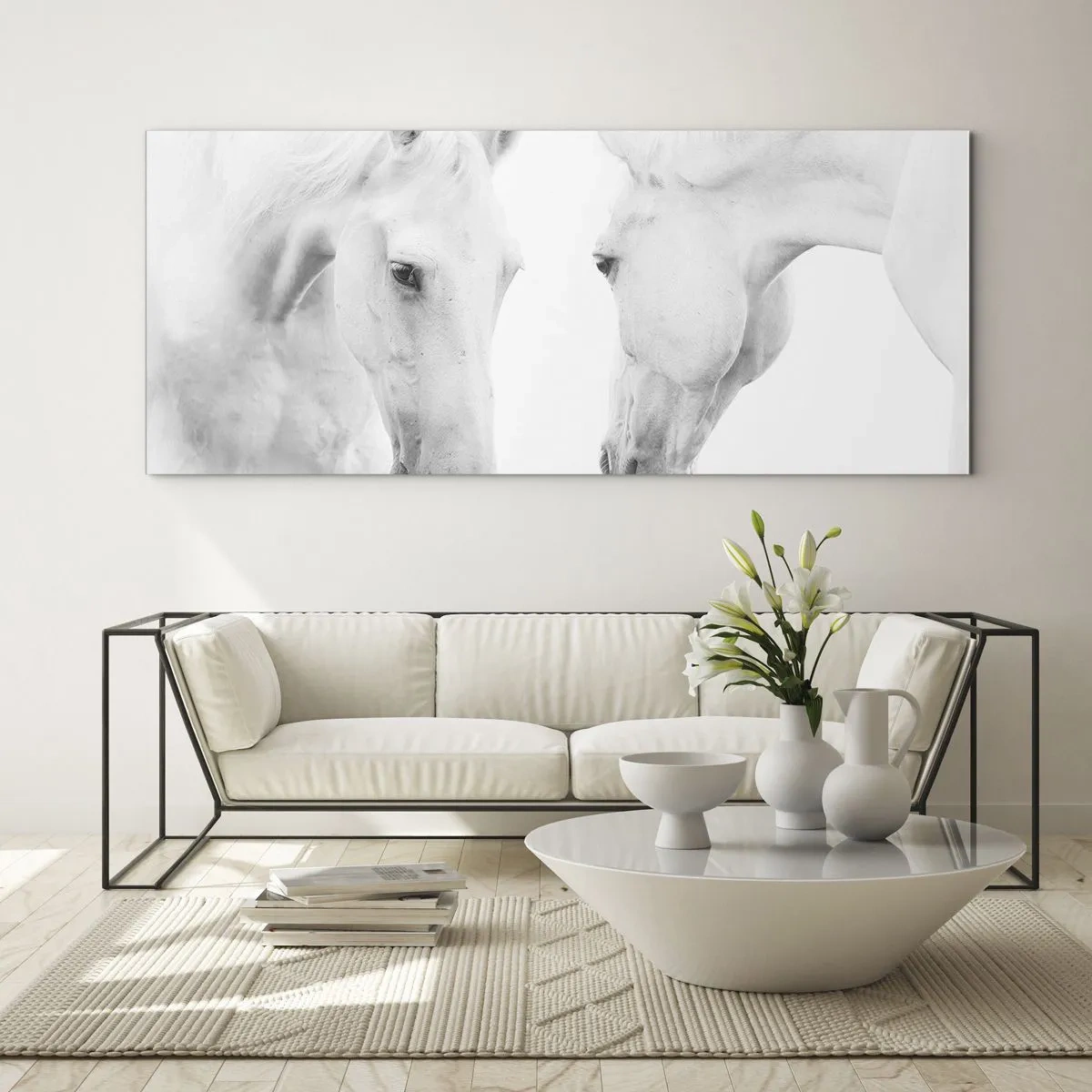 Schilderen op glas - Is dit vriendschap...? - 100x40 cm