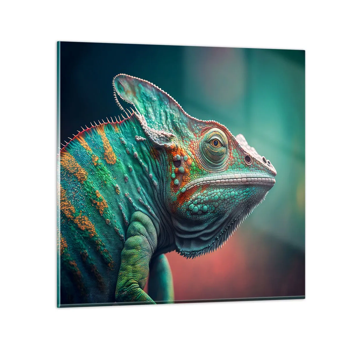 Schilderen op glas - Jij ziet mij? Niet goed… - 50x50 cm