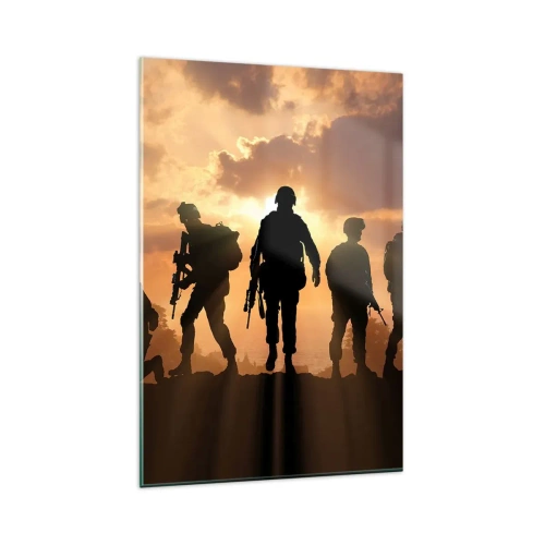 Schilderen op glas - Brothers in arms - 80x120 cm
