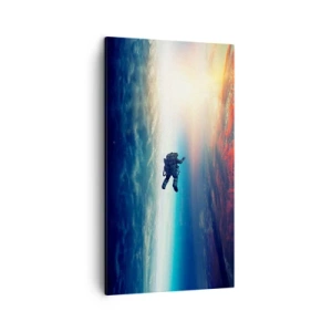 Schilderen op canvas - Ga het universum tegemoet - 45x80 cm