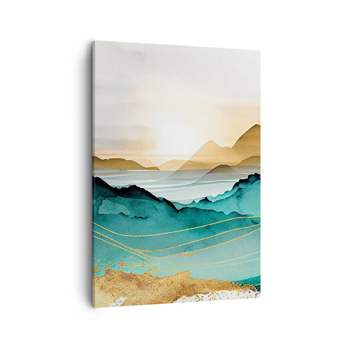 Schilderen op canvas - Op de rand van abstractie – landschap - 50x70 cm