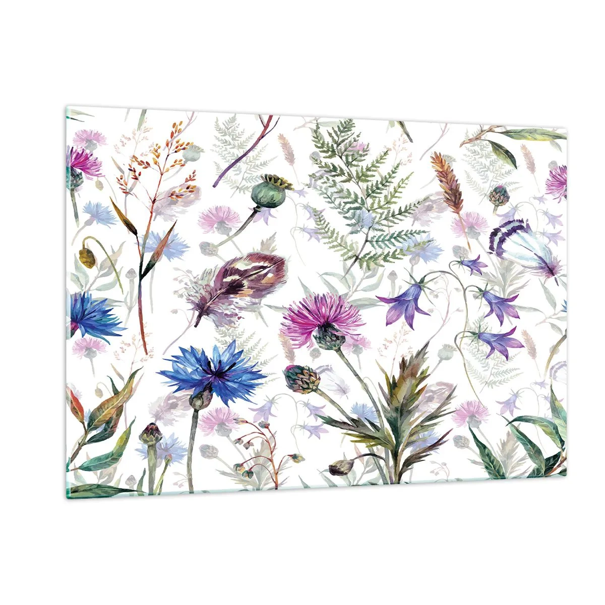 Schilderen op glas - Pools herbarium - 120x80 cm