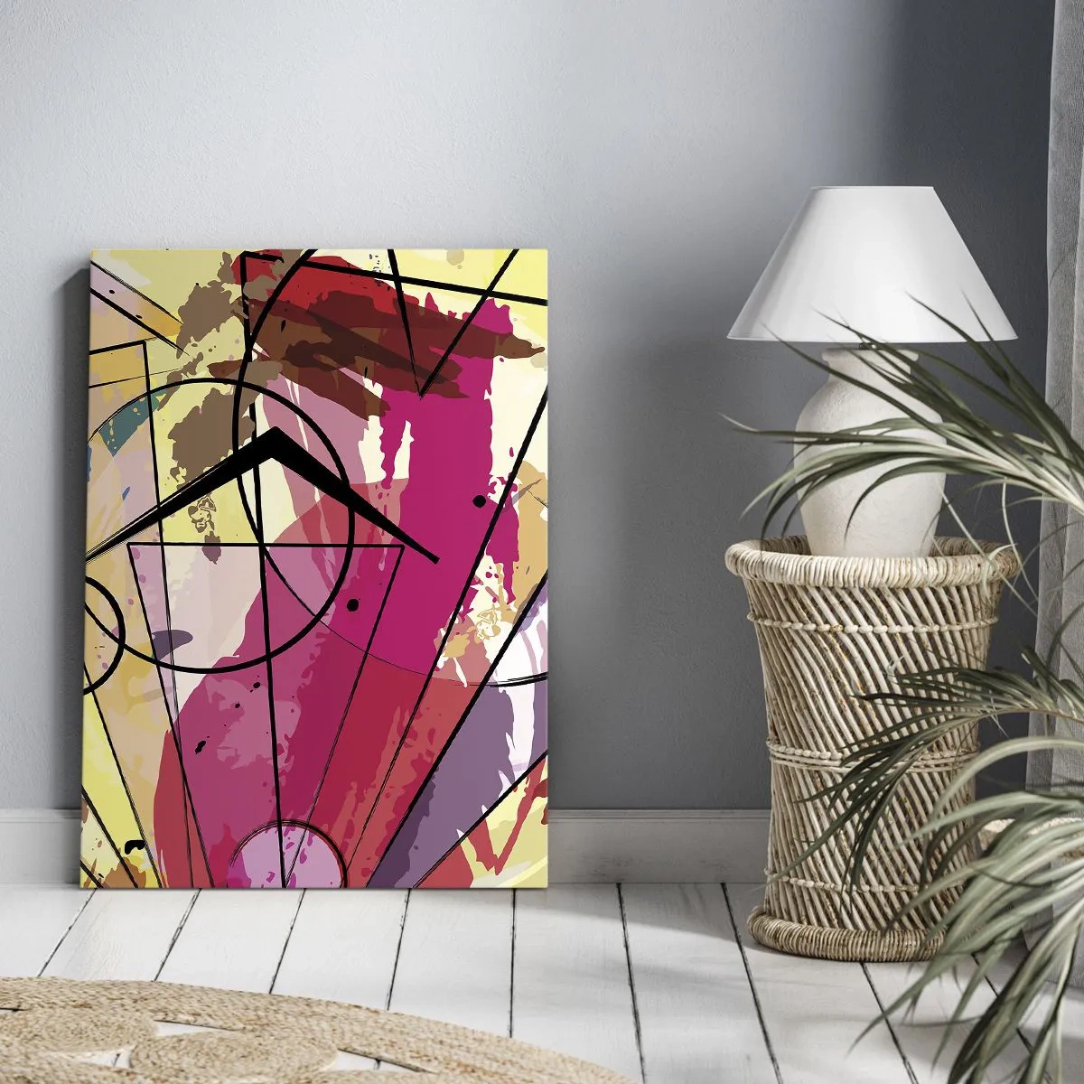 Schilderen op canvas - Explosie - 65x120 cm