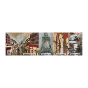 Fotobehang Monster Premium Canvas - Alleen zij doet ertoe - Eiffeltoren, Stad, Parijs - 100x30 cm