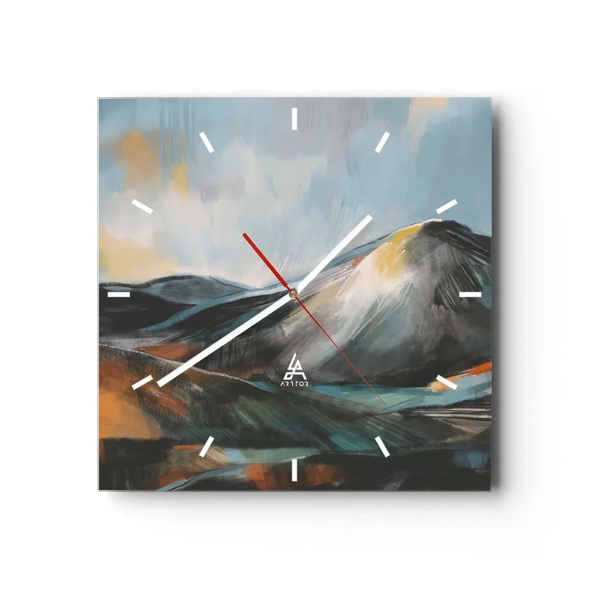 Wandklok - Klok - Ruw en prachtig - 40x40 cm