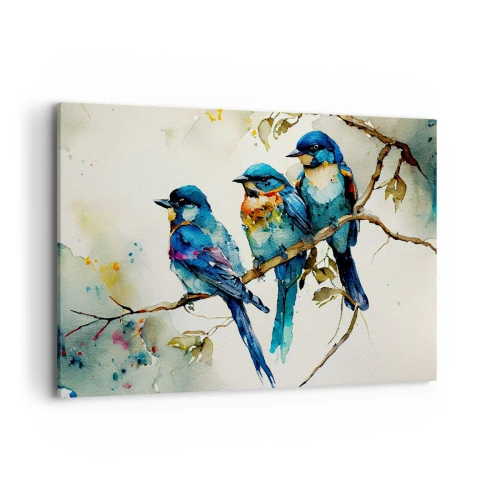Schilderen op canvas - Is hij boos geworden? - 120x80 cm