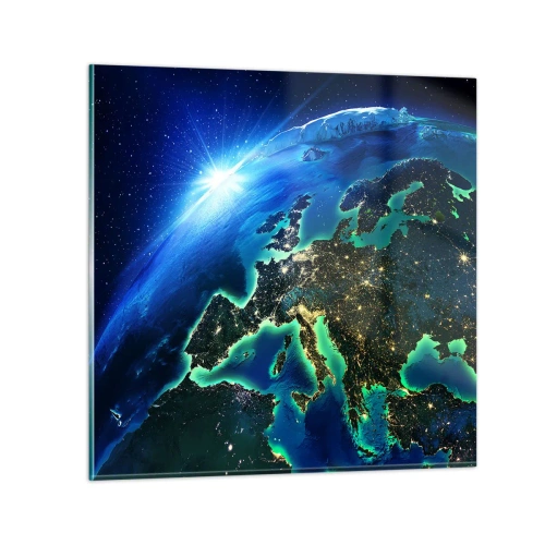 Schilderen op glas - Sprankelend Europa - 40x40 cm