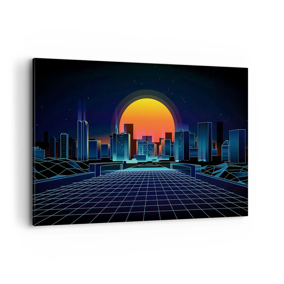 Schilderen op canvas - Wil je nog steeds naar het echte? - 120x80 cm