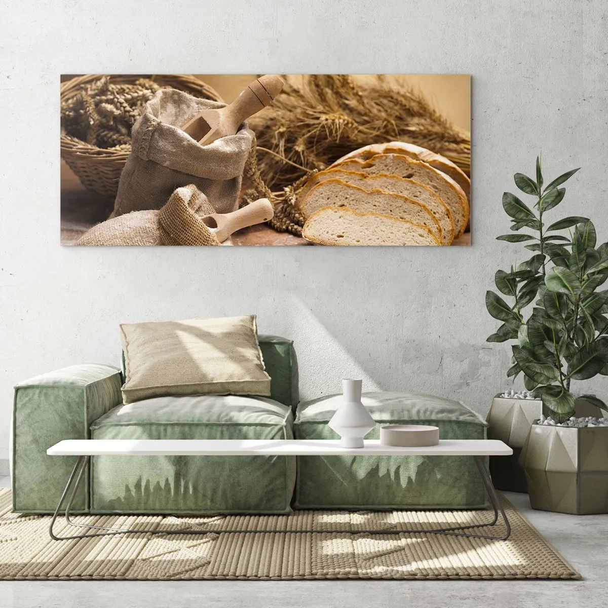 Schilderen op glas - Alsof met mes gesneden! - 160x50 cm