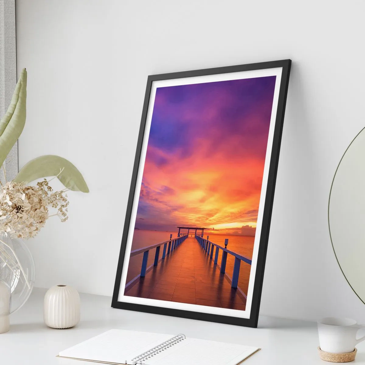 Poster in een zwarte lijst - Zonder einde - 30x40 cm