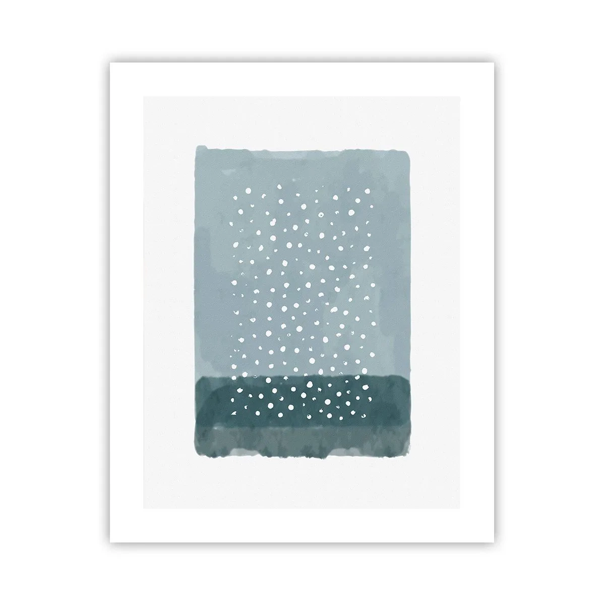 Poster - Gegroeid op blauw - 40x50 cm