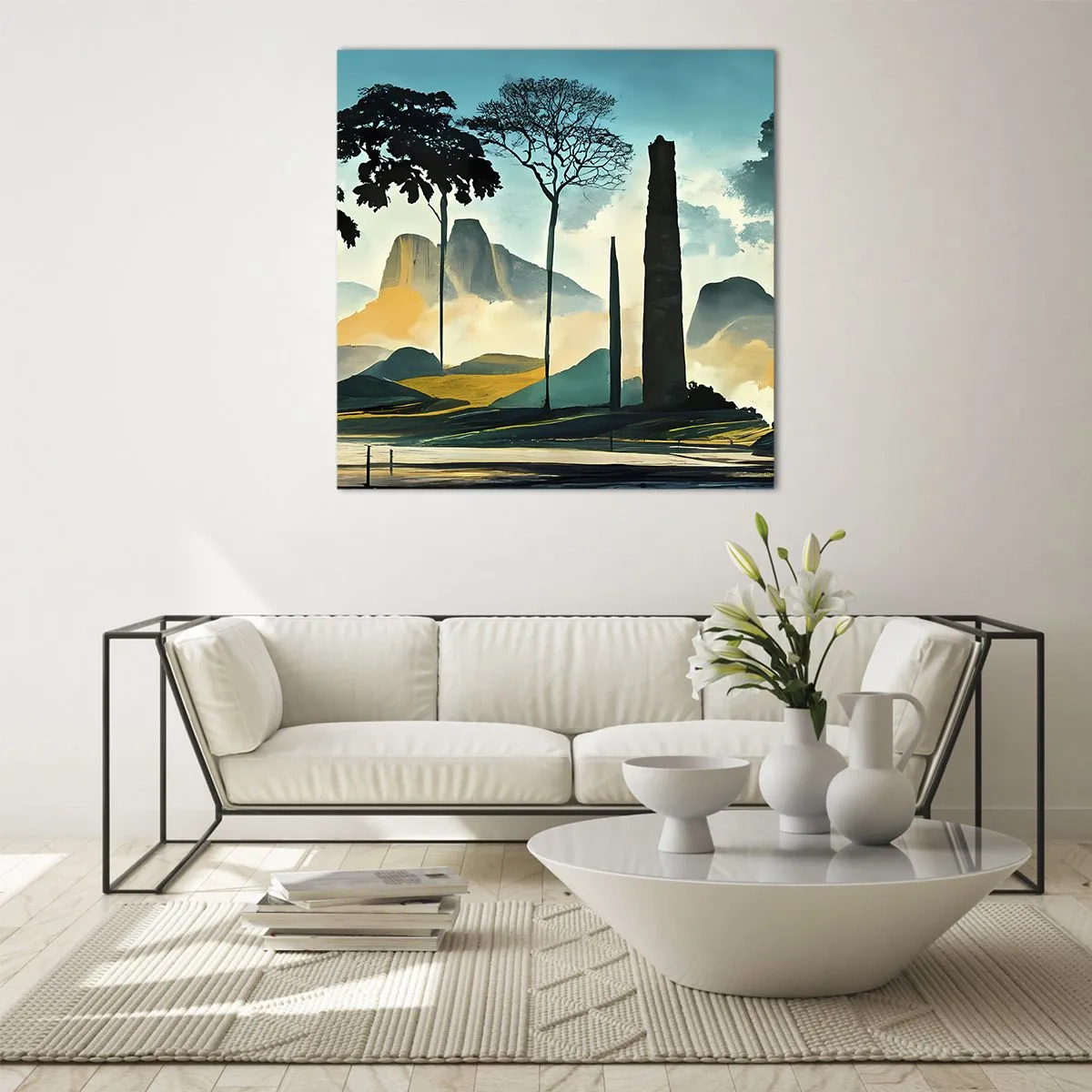 Schilderen op glas - Nog hoger en hoger - 70x70 cm