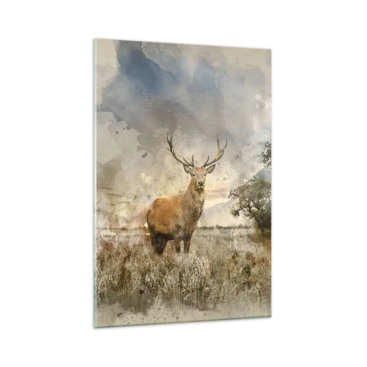 Schilderen op glas - Waardigheid - kracht - waardigheid - 80x120 cm