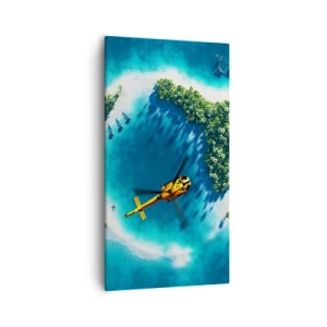 Schilderen op canvas - Koop een eiland voor jezelf - 55x100 cm
