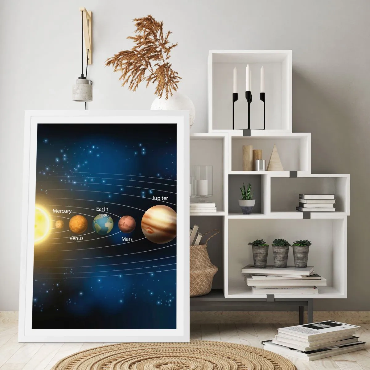 Poster in een witte lijst - Een van de tien - 70x100 cm