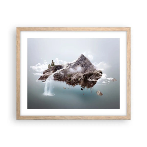 Een poster in een licht eiken lijst - Gezien met het oog van een surrealist - 50x40 cm