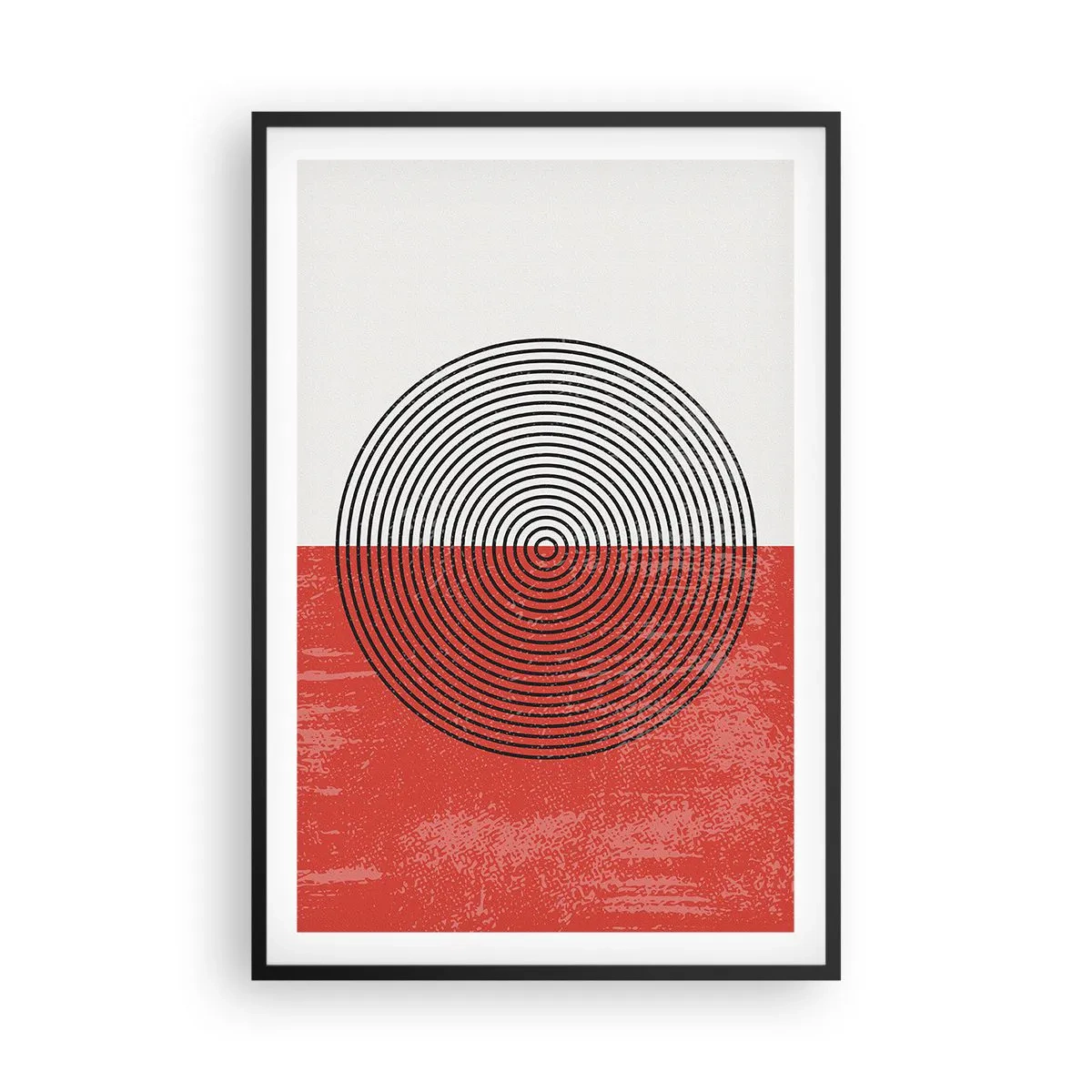 Poster in een zwarte lijst - Op de kop geslagen - 61x91 cm
