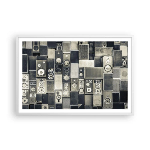 Poster in een witte lijst - En alles is goed - 91x61 cm