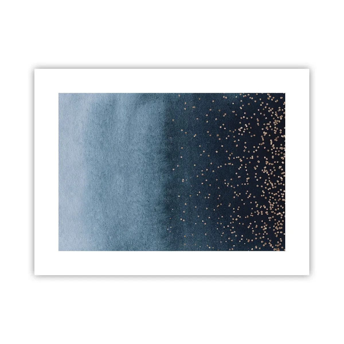 Poster - Samenstelling - blauwe fasen - 40x30 cm