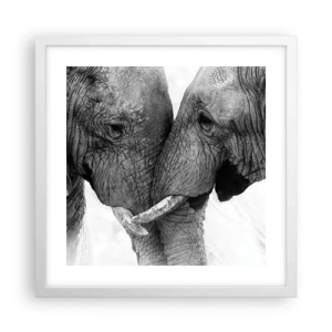 Poster in een witte lijst - Oprechte bekentenis - 40x40 cm