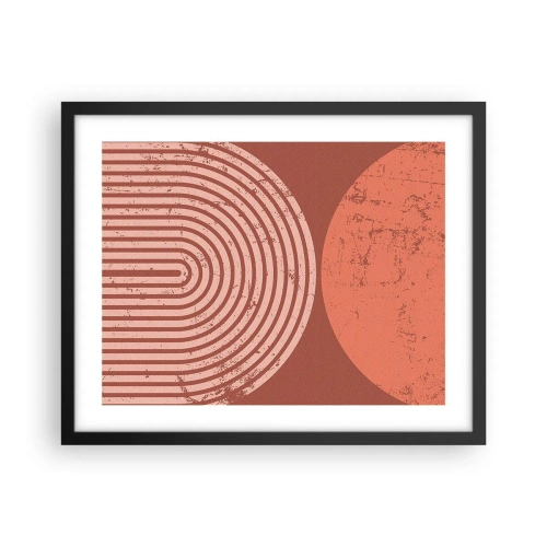 Poster in een zwarte lijst - Een nauwe band - 50x40 cm