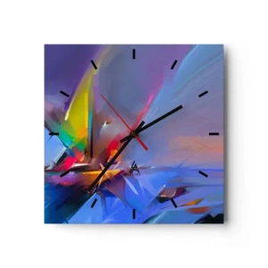 Wandklok - Klok - Propellers als een vogel - 40x40 cm