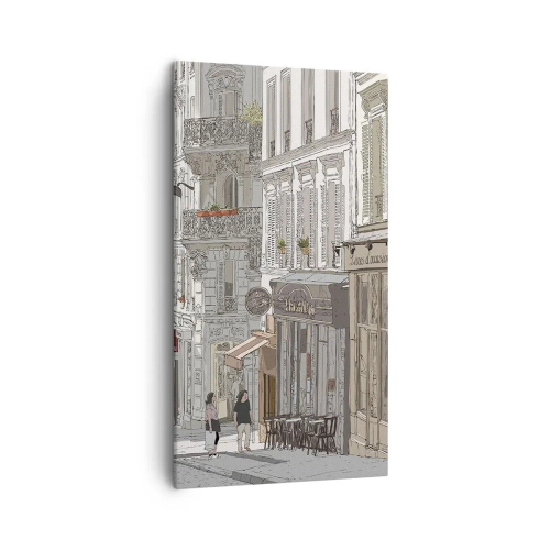 Schilderen op canvas - Stadsvreugde - 45x80 cm