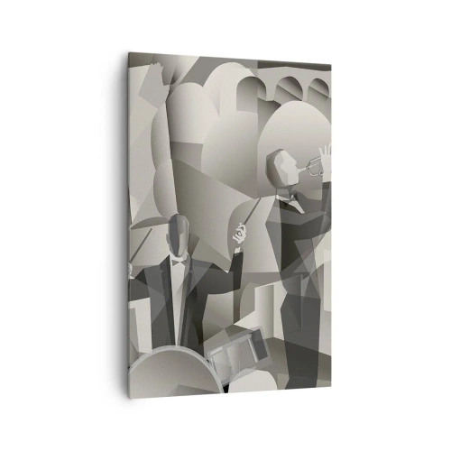 Schilderen op canvas - In de ruimte van geluiden - 80x120 cm