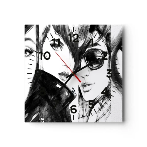 Wandklok - Klok - Schoonheid vermenigvuldigd - 40x40 cm