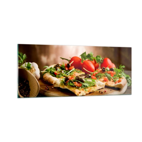 Schilderen op glas - Recht uit de oven en uit de tuin - 100x40 cm