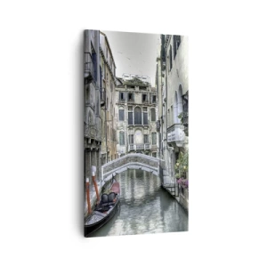 Schilderen op canvas - Eeuwenlang in stille reflectie - 45x80 cm