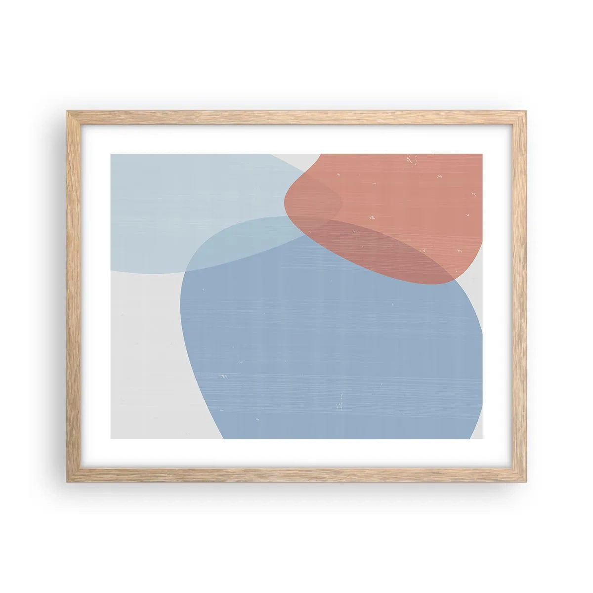 Een poster in een licht eiken lijst - Pastelkleurige relaties - 50x40 cm