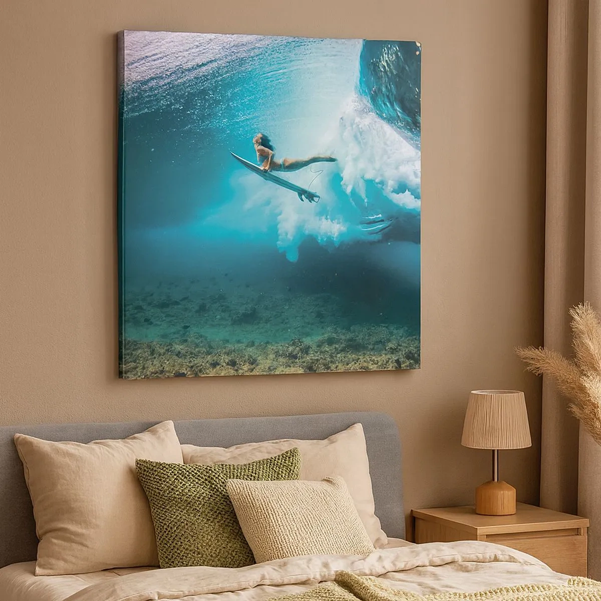 Schilderen op canvas - Onderwaterwereld - 30x30 cm