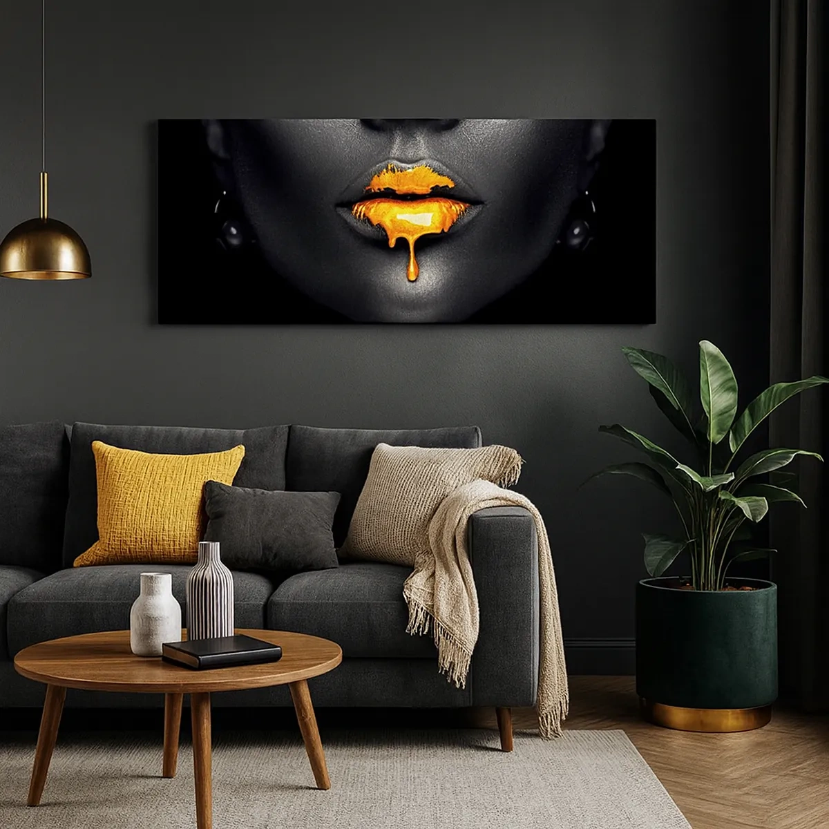 Schilderen op canvas - Goldmouth - 30x30 cm