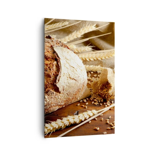 Schilderen op canvas - Smakelijk, geurig, knapperig - 80x120 cm