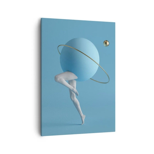 Schilderen op canvas - En de planeten zijn gek geworden - 50x70 cm