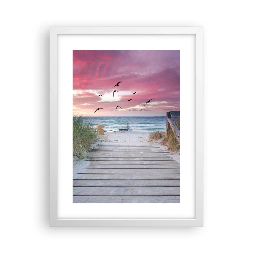 Poster in een witte lijst - Baltische indruk - 30x40 cm