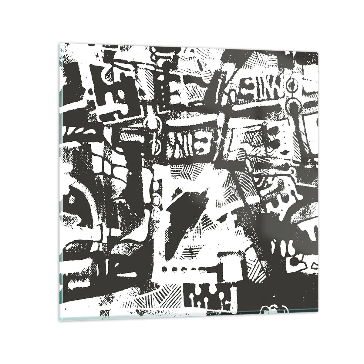 Schilderen op glas - Orde of chaos? - 70x70 cm