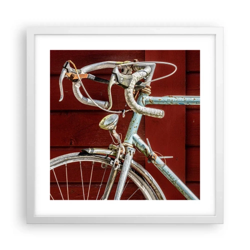 Poster in een witte lijst - Gecreëerd om te winnen - 40x40 cm