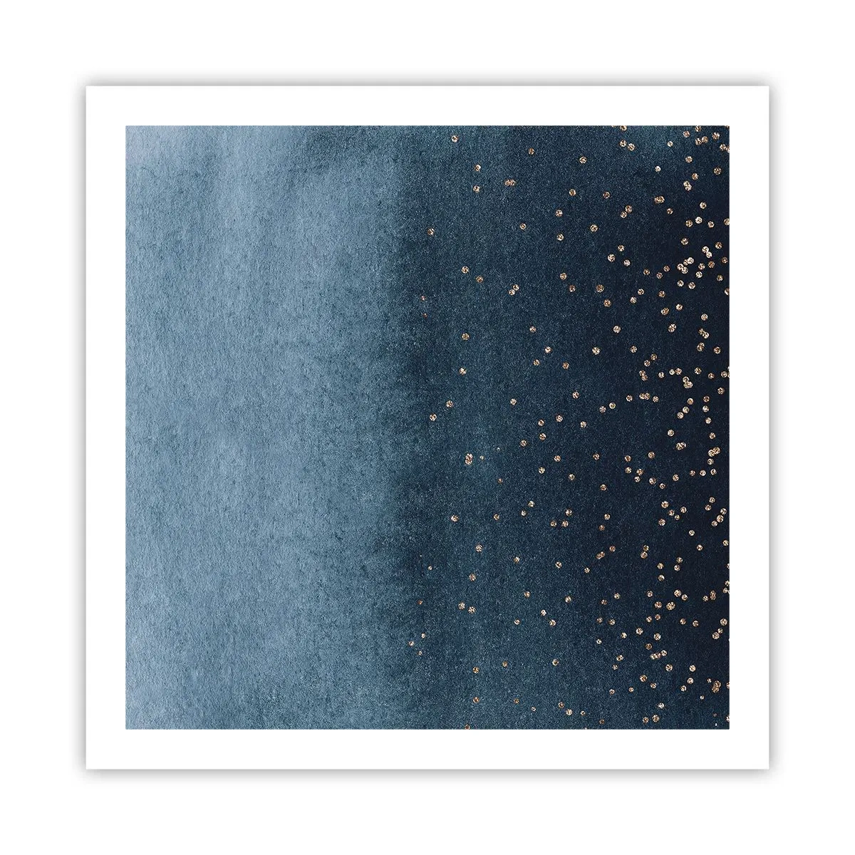 Poster - Samenstelling - blauwe fasen - 60x60 cm