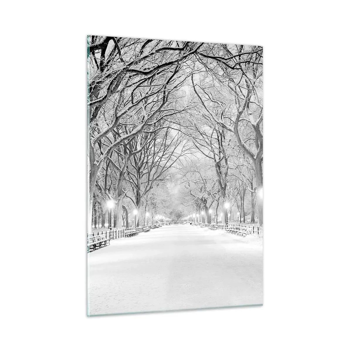 Schilderen op glas - Vier seizoenen - winter - 50x70 cm