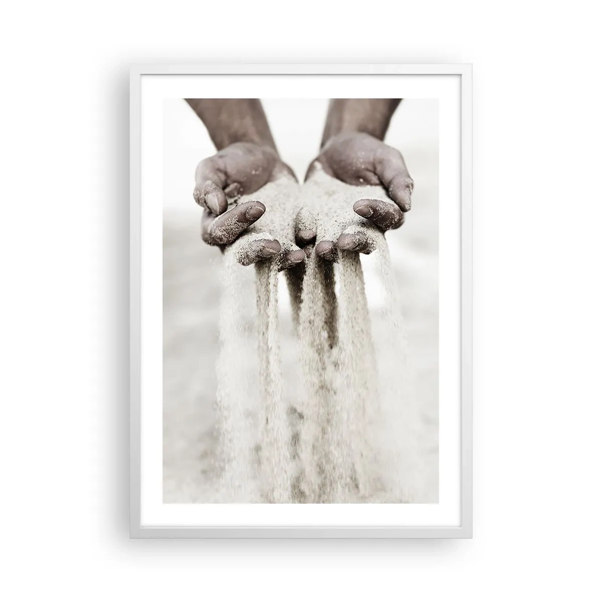 Poster in een witte lijst - Met deze handen… - 50x70 cm