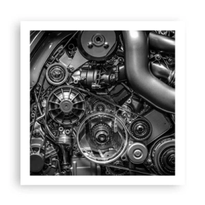 Poster - De poëzie van mechanica - 60x60 cm