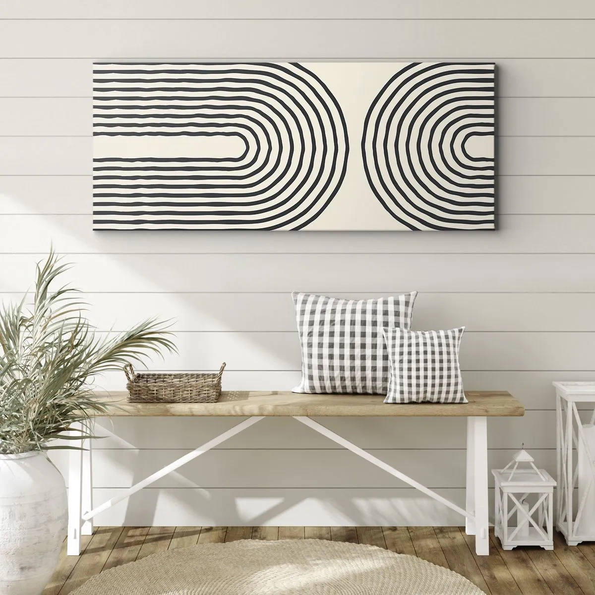 Schilderen op canvas - In een ogenblik ... - 100x40 cm