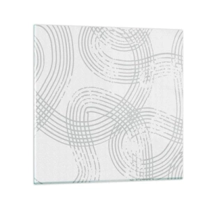 Schilderen op glas - Er is geen rechte weg - 30x30 cm