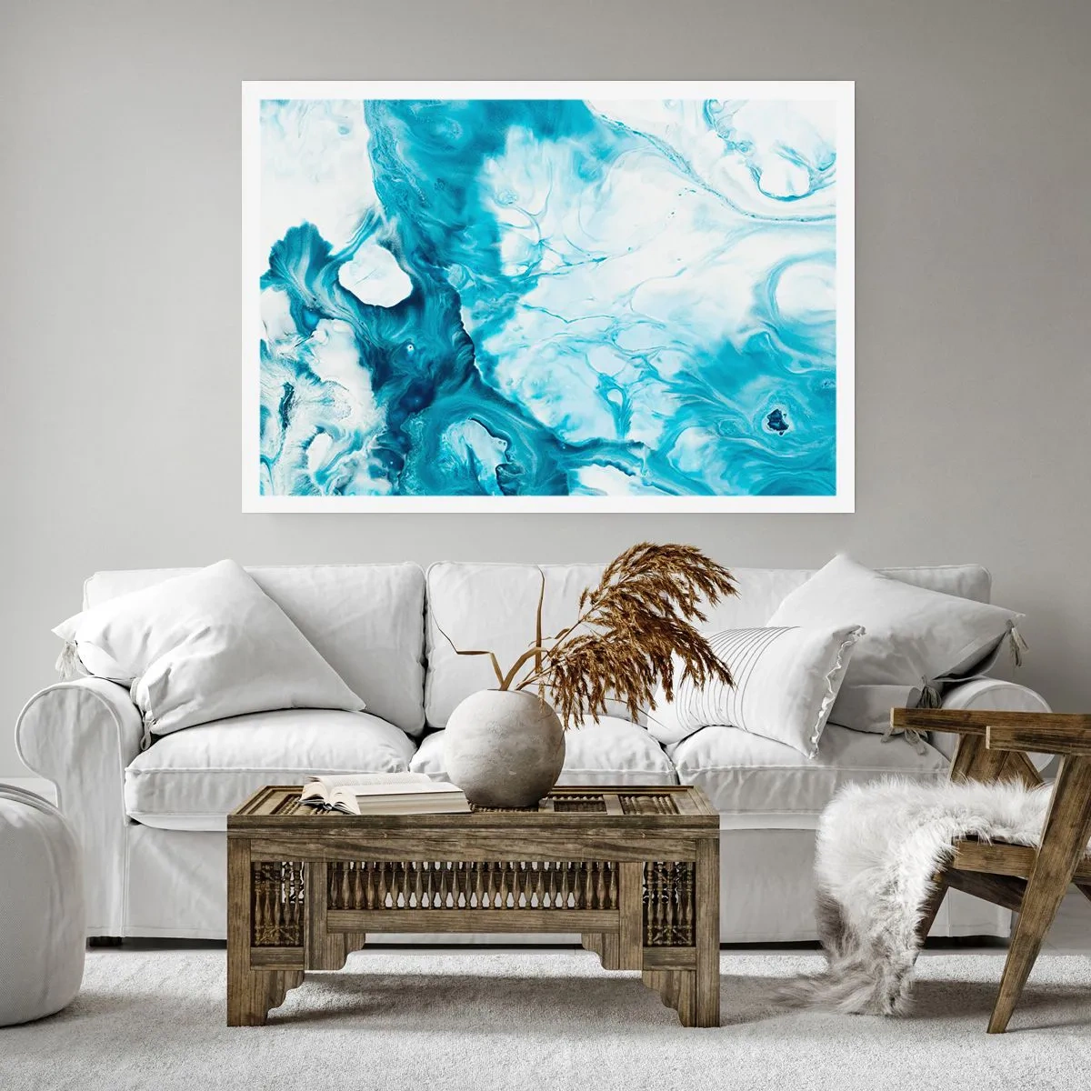 Poster - Blauw Concert - 70x50 cm