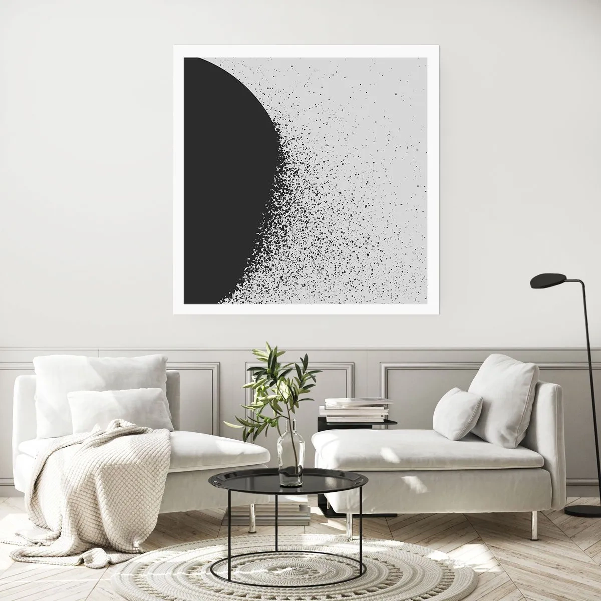 Poster - Beweging van moleculen - 40x40 cm