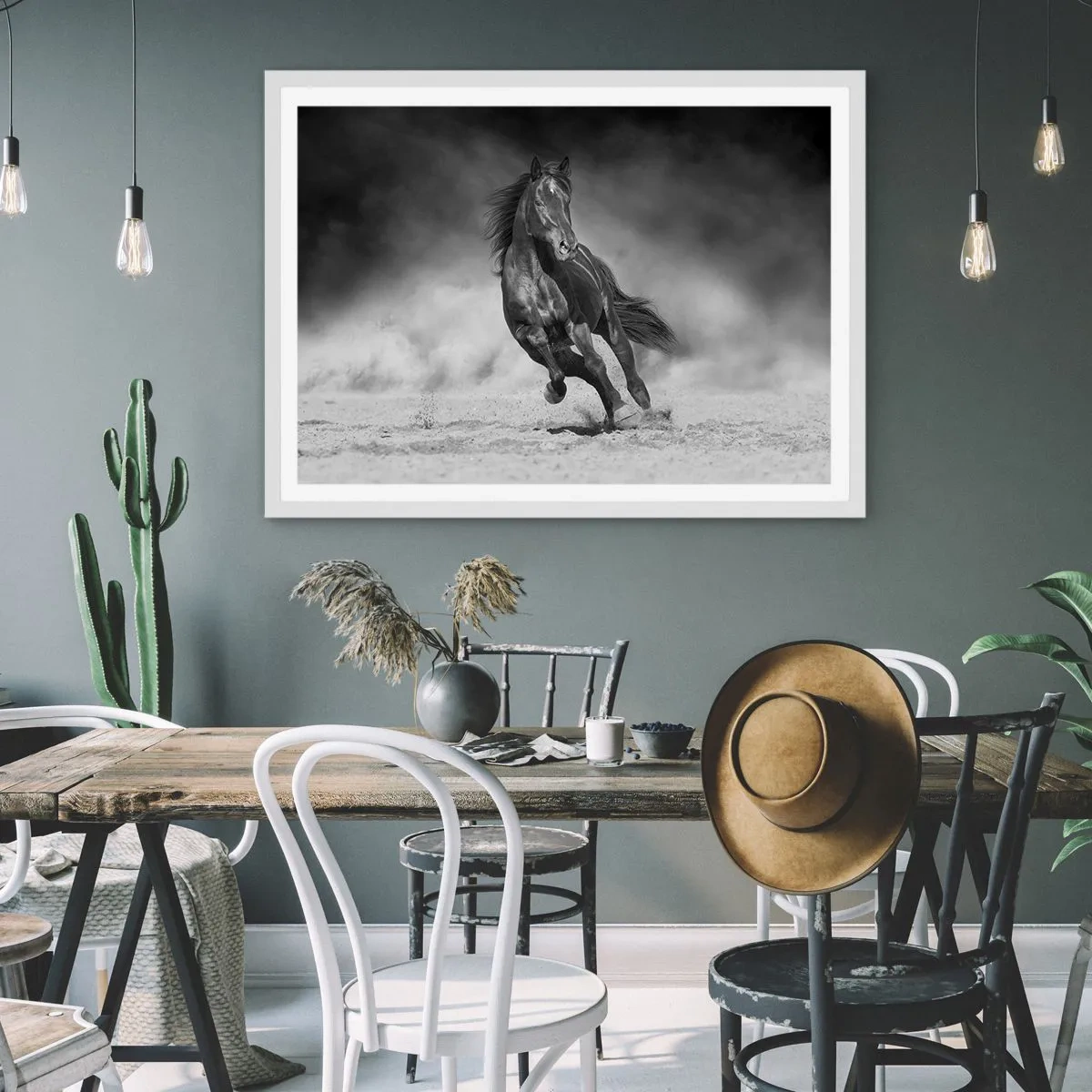 Poster in een witte lijst - De emir zelf waardig - 50x40 cm