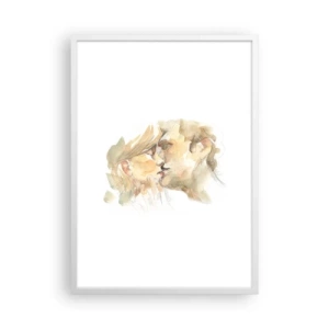 Poster in een witte lijst - De helft gevonden? - 50x70 cm