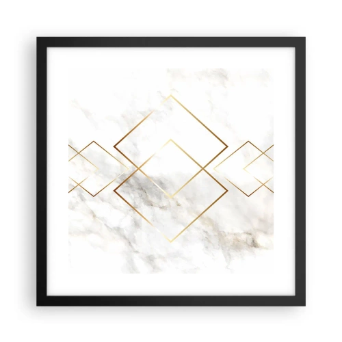 Poster in een zwarte lijst - Een uitzicht tot in het oneindige - 40x40 cm